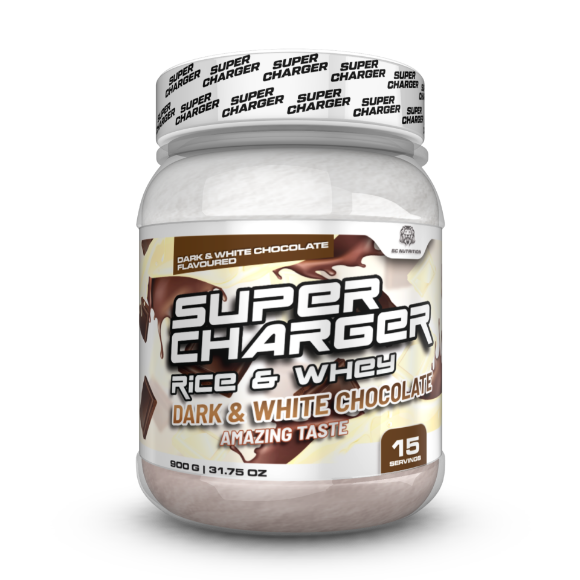 SUPERCHARGER Rice & Whey Dark & White Chocolate resmi